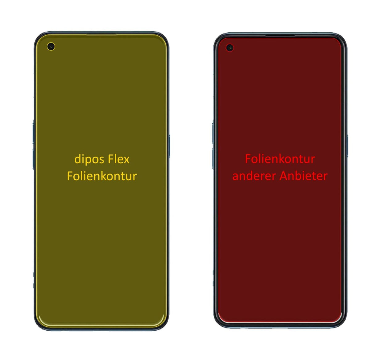 3x 3D Full Cover Schutzfolie für Oppo Find X3 Lite