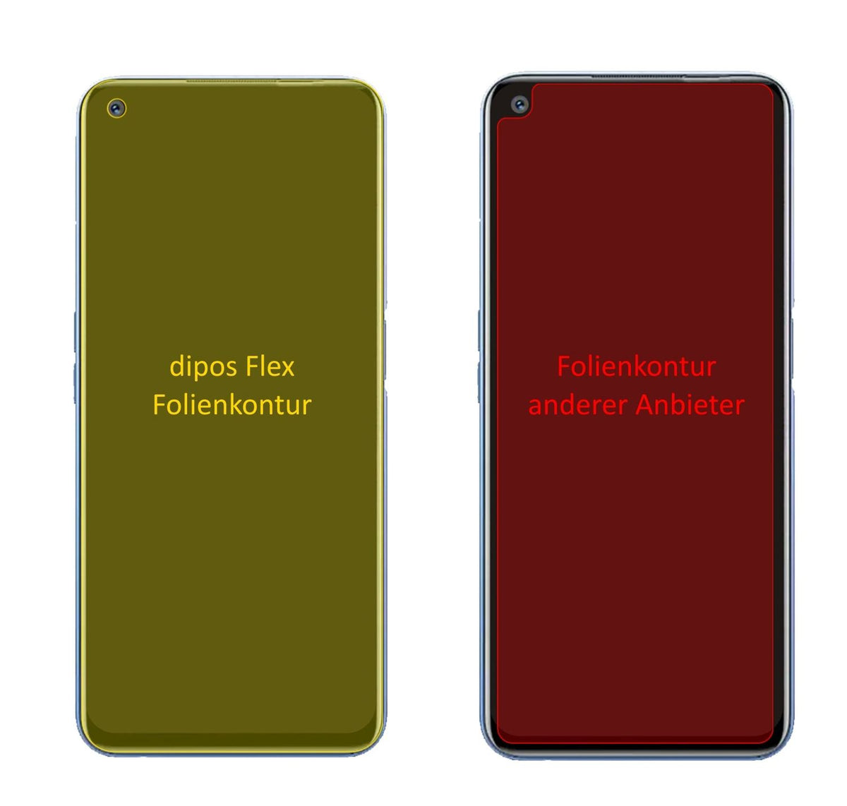 2x 3D Full Cover Schutzfolie für Oppo Find X3 Neo