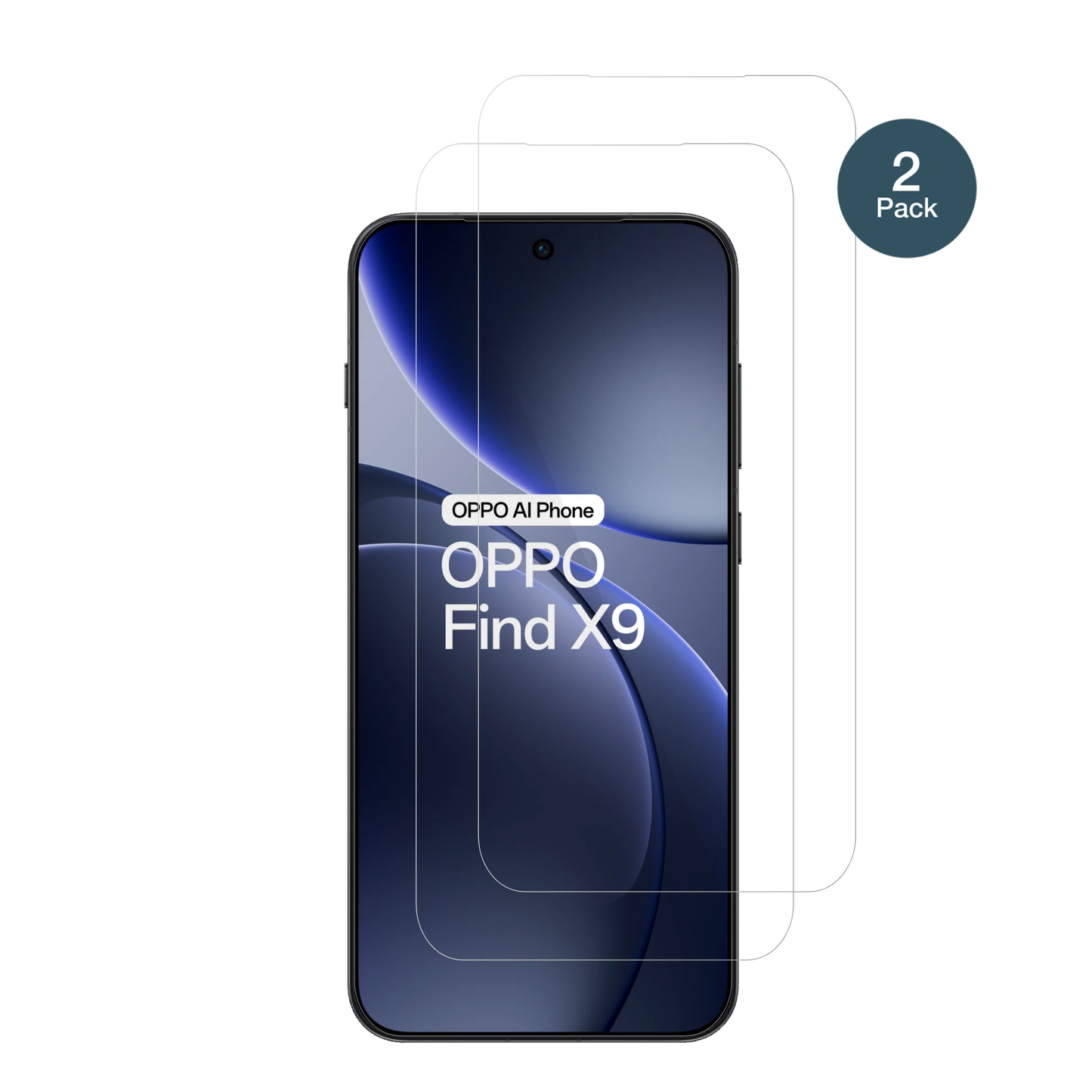 OppoFind X9 5G mit aufgebrachter dipos Flex Schutzfolie, glasklare Darstellung ohne Einschränkungen