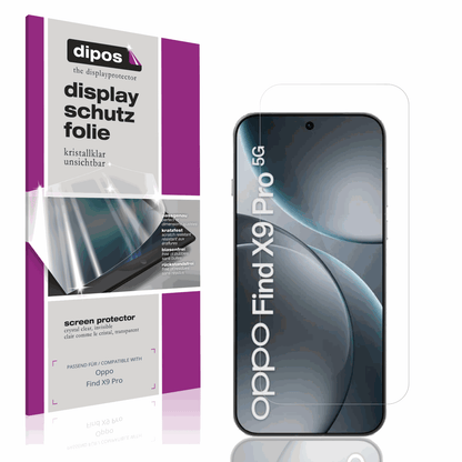 4x Schutzfolie klar für Oppo Find X9 5G Display-Schutzfolie