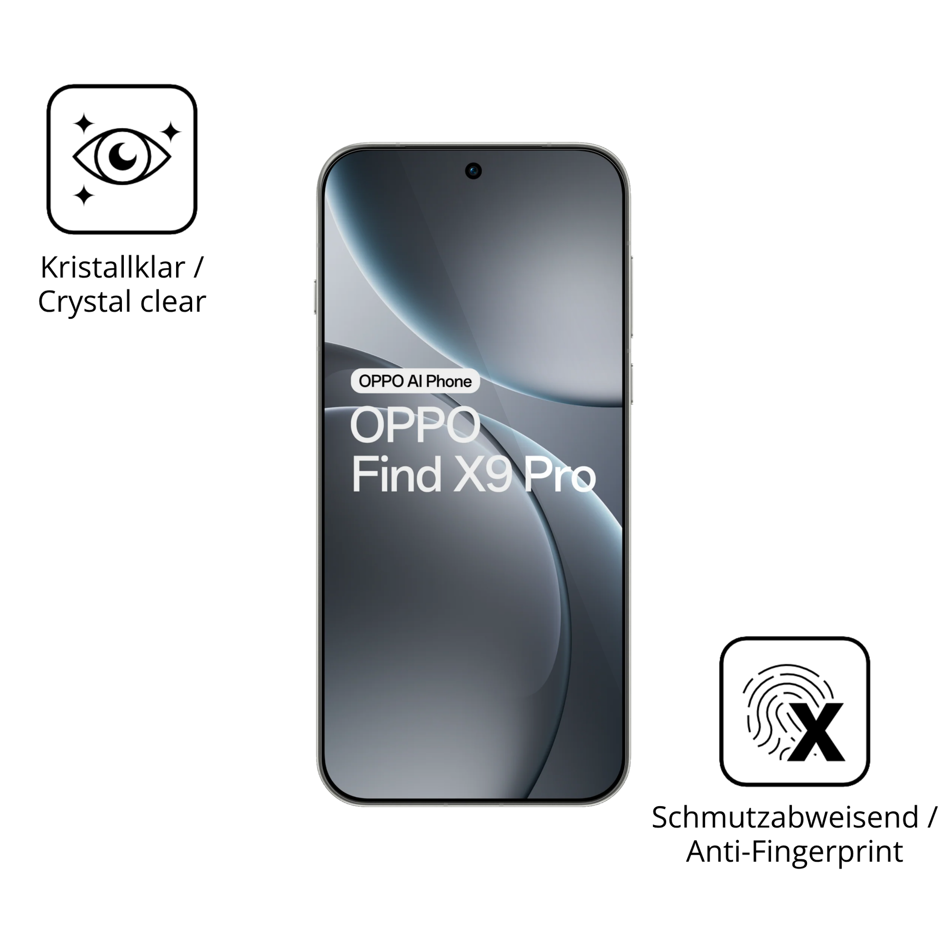 Flexible TPU-Folie passend zugeschnitten für oppofind x9 pro 5g, vollständige Abdeckung