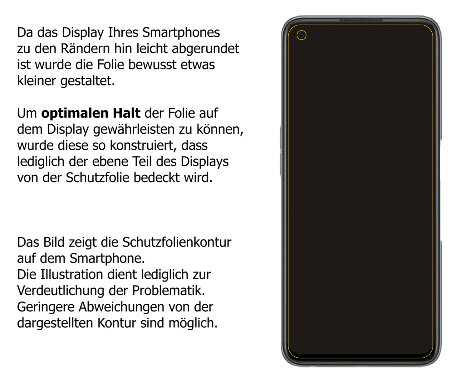 Dünne und klare Folie passend zugeschnitten für Oppo K9s