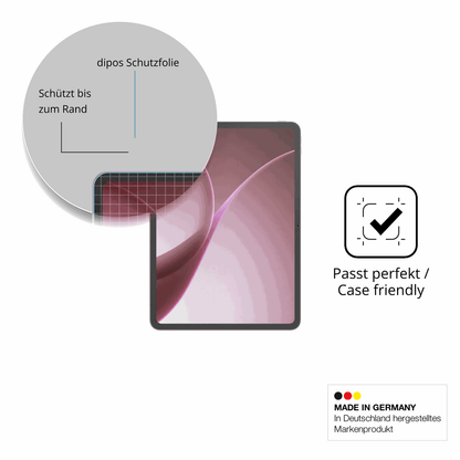 Schutzglasfolie mit optimaler Passform, zur Verwendung mit Hüllen geeignet