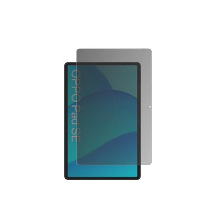 OppoPad Se 11 Zoll mit aufgebrachtem dipos Displayschutz, der seitliche Einblicke blockiert