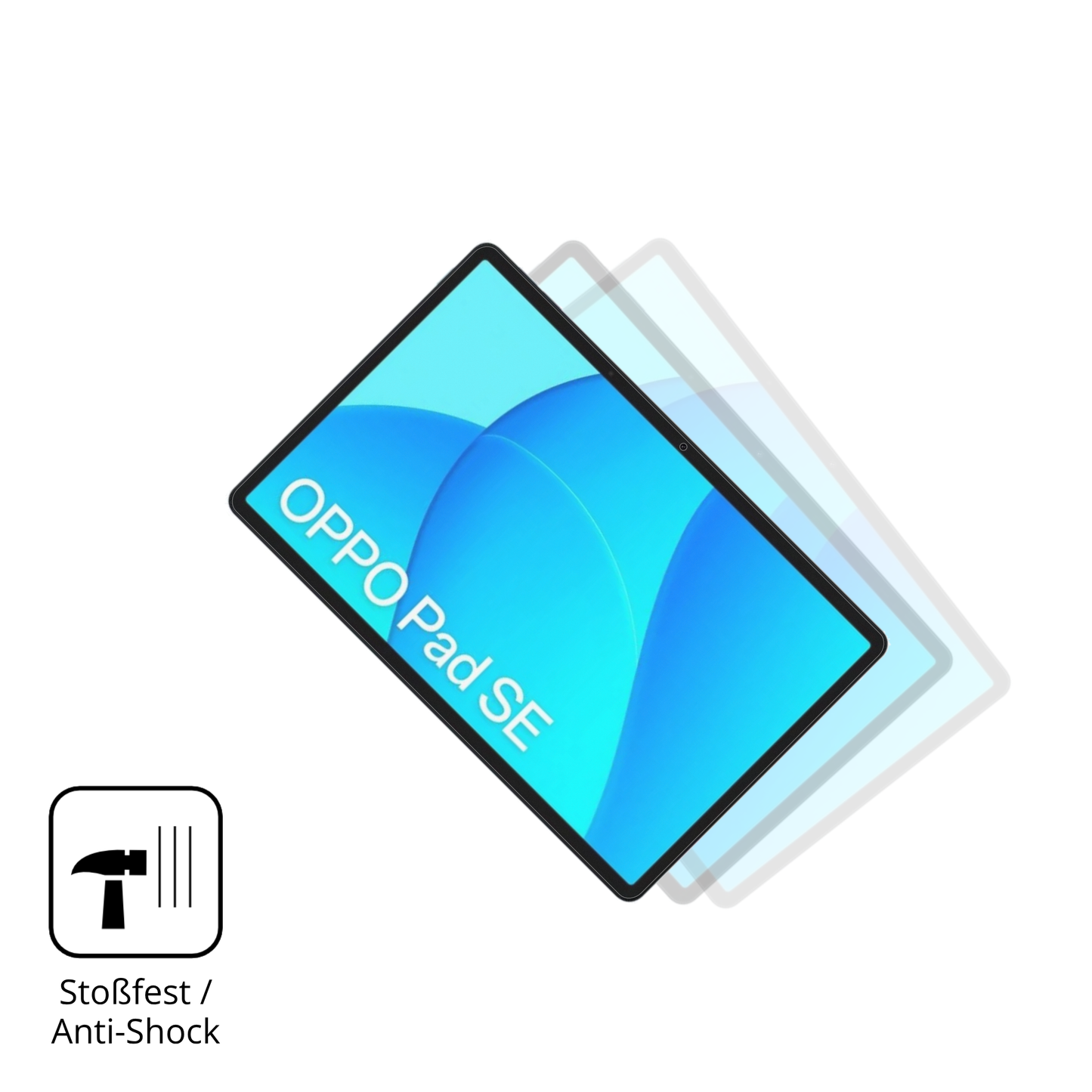 Schutz gegen Kratzer auf dem Oppo Pad Se 11 Zoll Glas durch Schlüssel, Stöße gegen die Tischkante oder Stürze