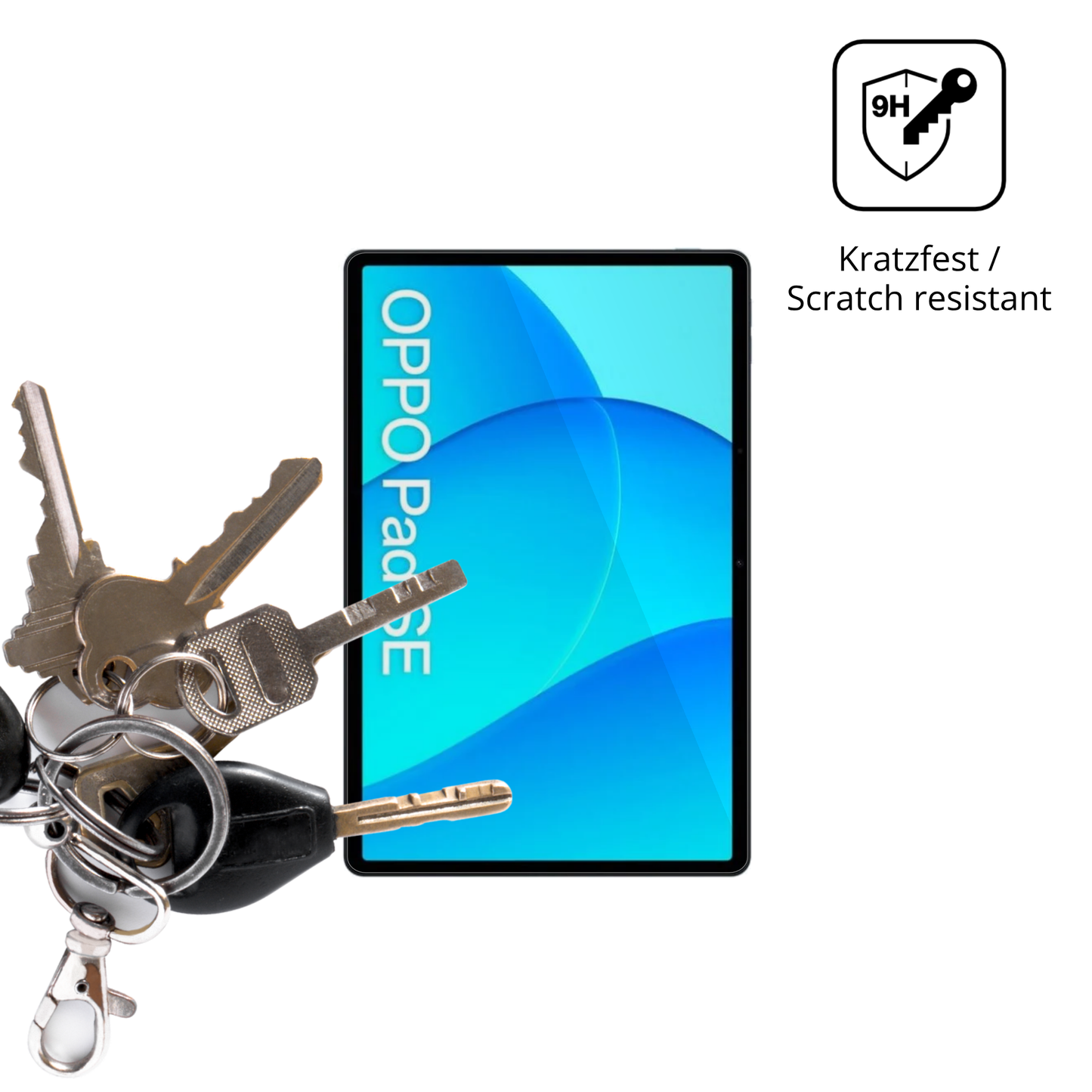 dipos Displayschutz für Oppo Pad Se 11 Zoll, transparente Oberfläche, perfekte Passform auch für die Rundungen