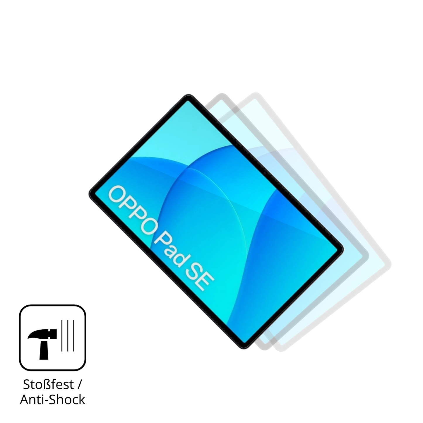 Schutz gegen Kratzer auf dem Oppo Pad Se 11 Zoll Glas durch Schlüssel, Stöße gegen die Tischkante oder Stürze