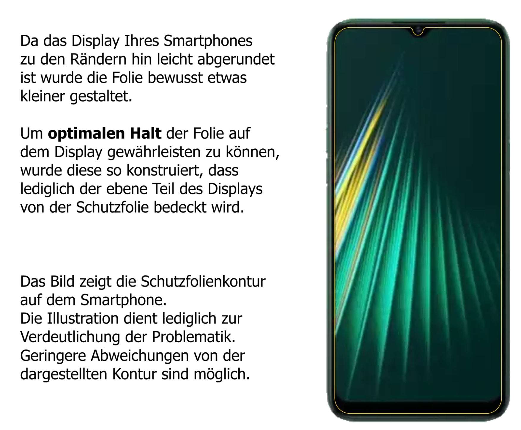 dipos Displayschutz für Oppo Realme Narzo 10A, mattierte Oberfläche, robuste Festigkeit und perfekte Passform