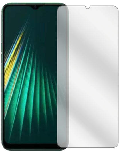 OppoRealme Narzo 10 mit aufgebrachter dipos Displayschutzfolie, glasklare Darstellung ohne Einschränkungen