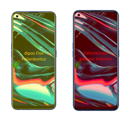 2x 3D Full Cover Schutzfolie für Oppo Realme 7 Pro