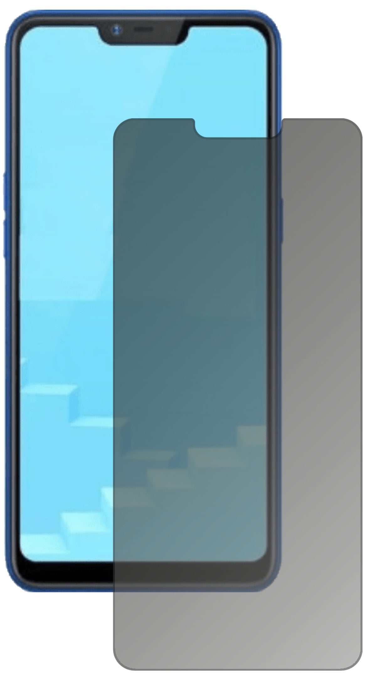 Blickschutzfolie für Oppo Realme C1 (2019) matt Schutzfolie Privacy