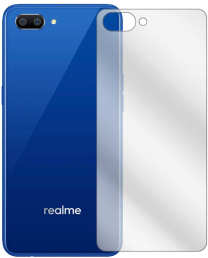 5x Schutzfolie klar für Oppo Realme C1 (2019) Rückseite Display-Schutzfolie