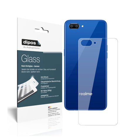 Perfekte Passform und ultimative Qualität: Unser 9H Panzerglas bietet Schutz für Oppo-Realme C1 (2019) Rückseite