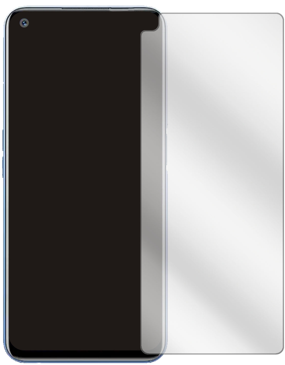 2x Schutzfolie klar für Oppo Realme Narzo 30 Pro Display-Schutzfolie
