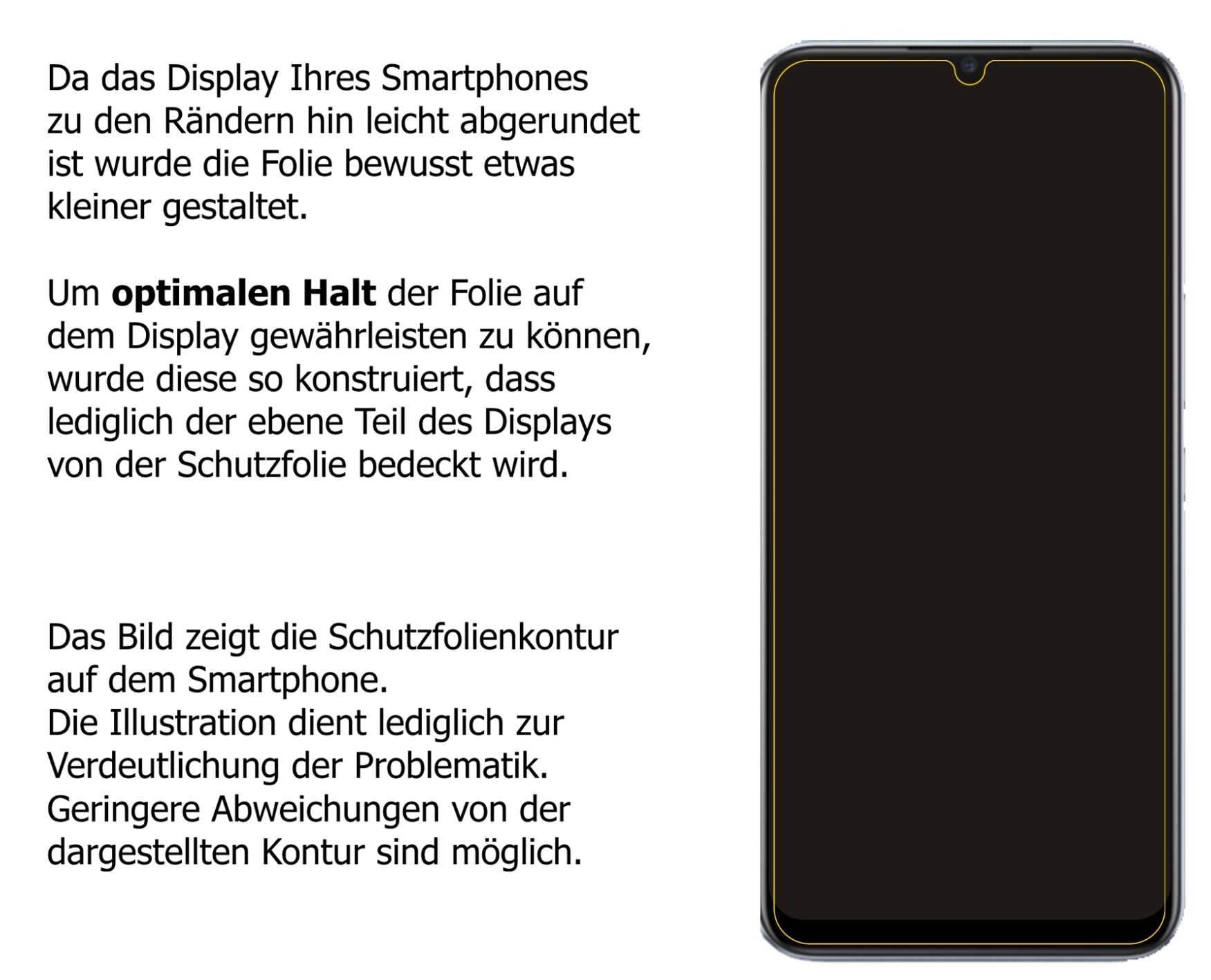Dünne und klare Folie passend zugeschnitten für Oppo Realme V3