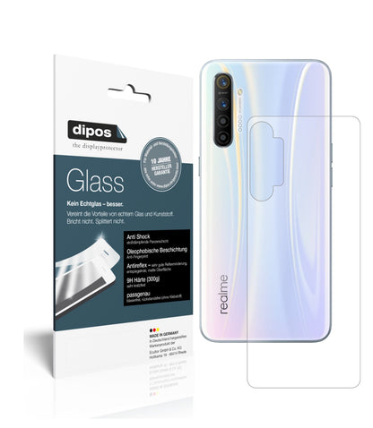 Matte Displayschutzfolie von dipos passend für Oppo Realme X2 Rückseite, 9H kratzfest und blasenfrei montiert