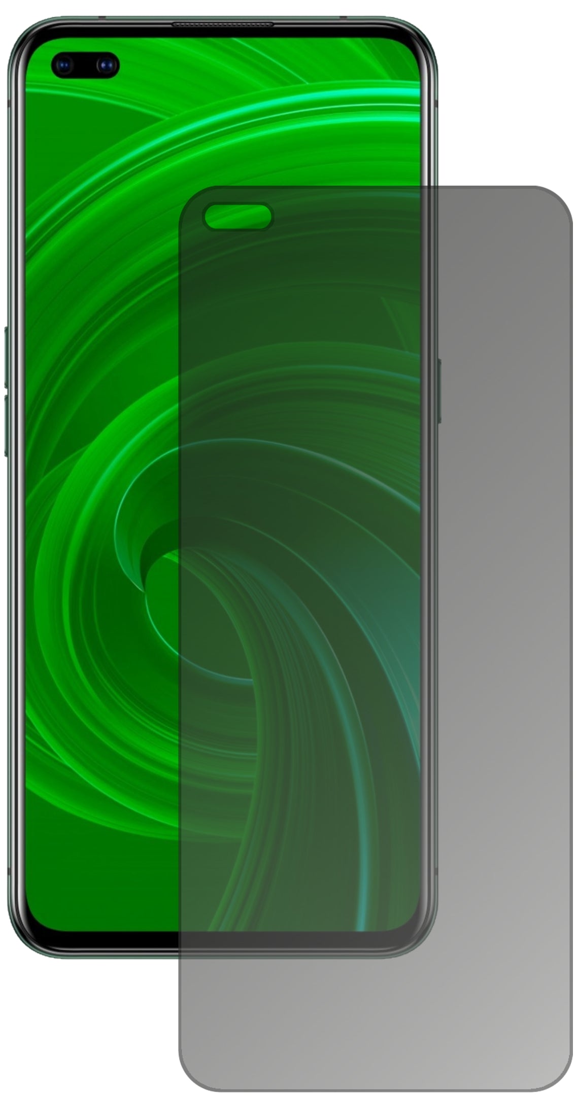 Blickschutzfolie für Oppo Realme X50m 5G matt Schutzfolie Privacy