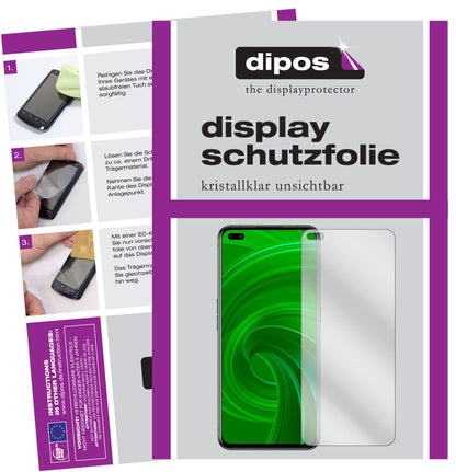 4x Schutzfolie klar für Oppo Realme X50m 5G Display-Schutzfolie