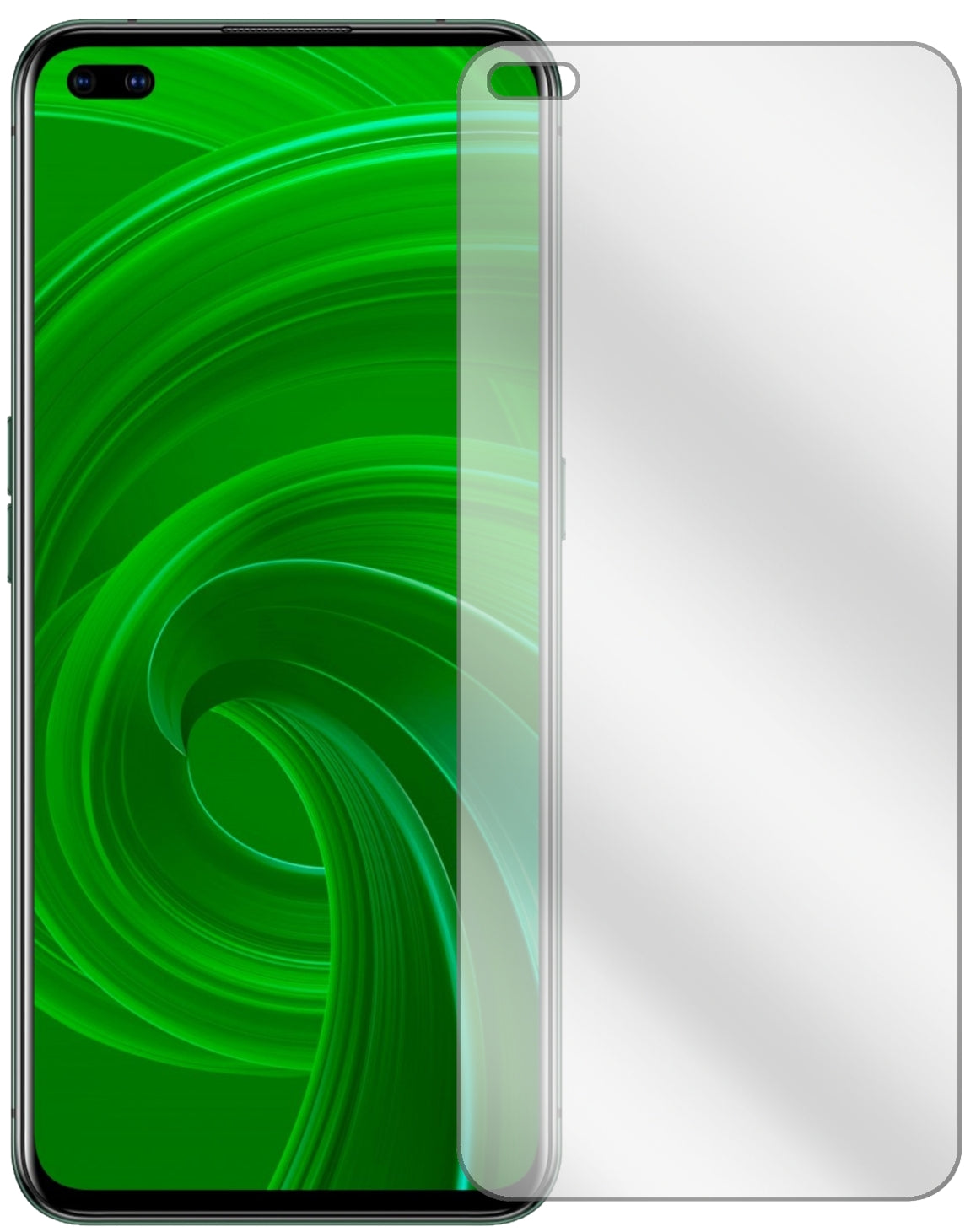 4x Schutzfolie klar für Oppo Realme X50m 5G Display-Schutzfolie