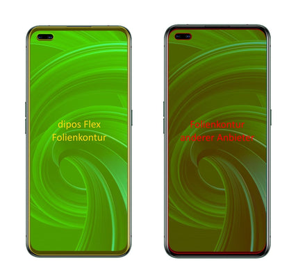 2x 3D Full Cover Schutzfolie für Oppo Realme X50 5G