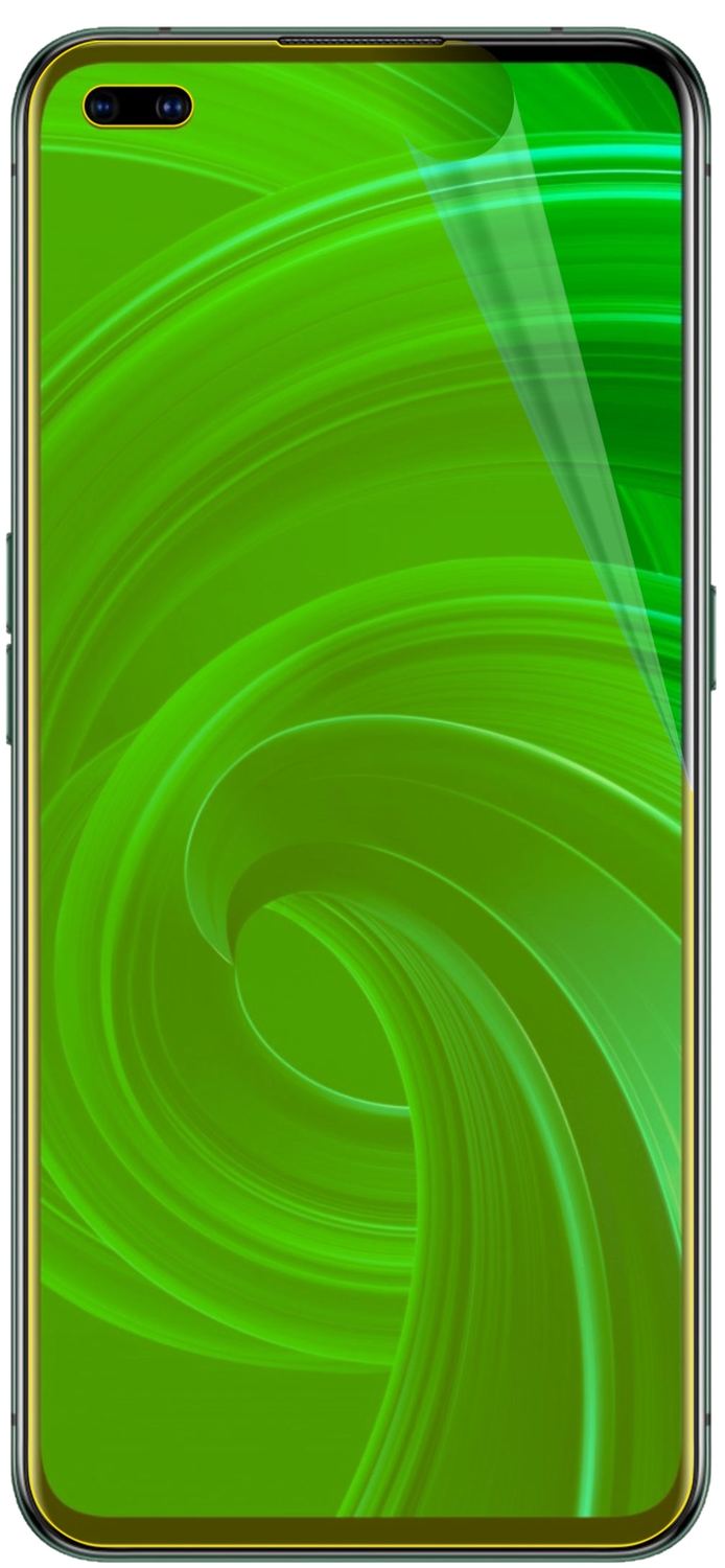2x 3D Full Cover Schutzfolie für Oppo Realme X50 5G