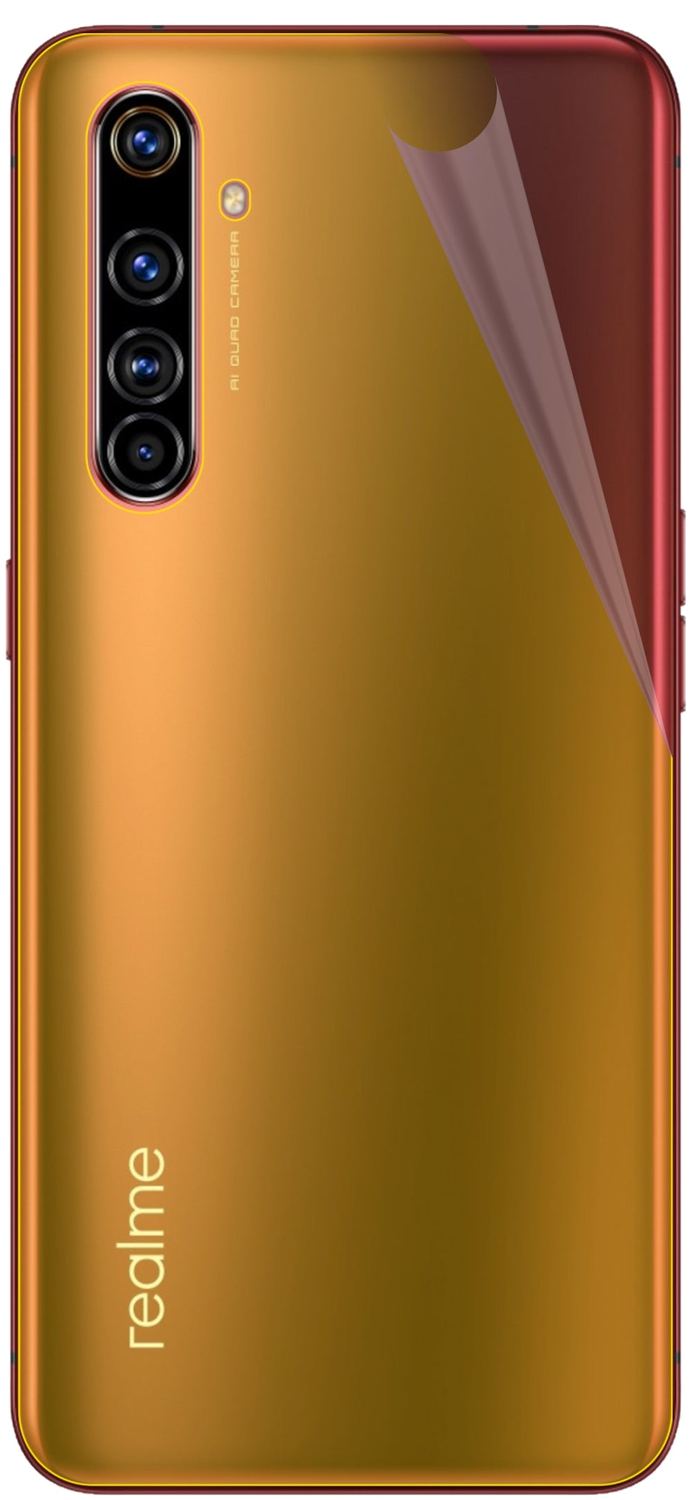 2x 3D Full Cover Schutzfolie für Oppo Realme X50 5G Rückseite