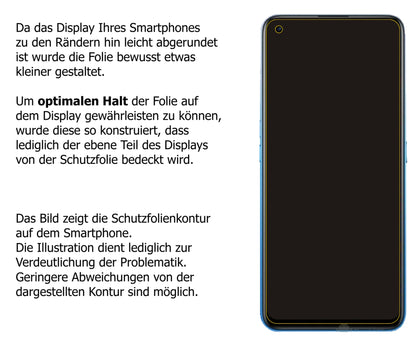 dipos Displayschutz für Oppo Realme X7 Pro 5G, mattierte Oberfläche, robuste Festigkeit und perfekte Passform