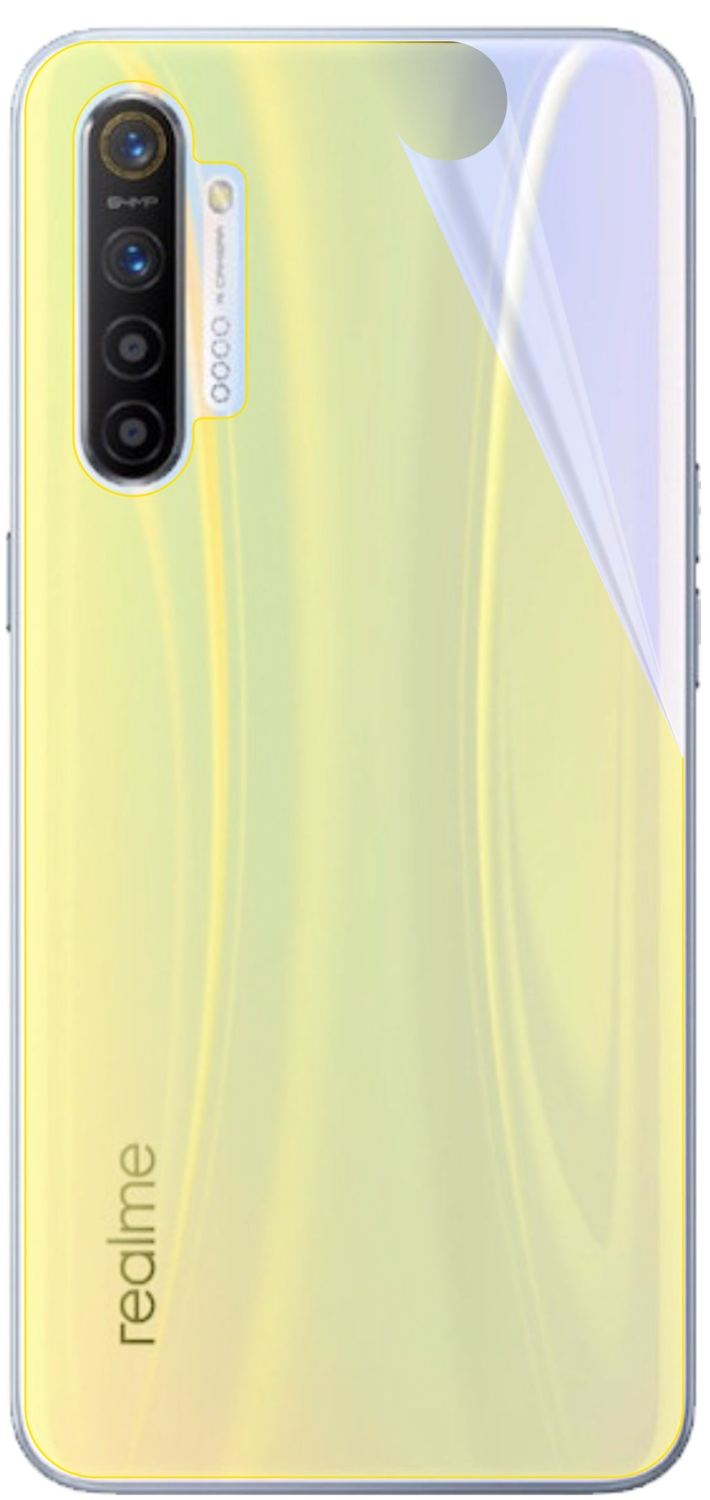 3x 3D Full Cover Schutzfolie für Oppo Realme XT Rückseite