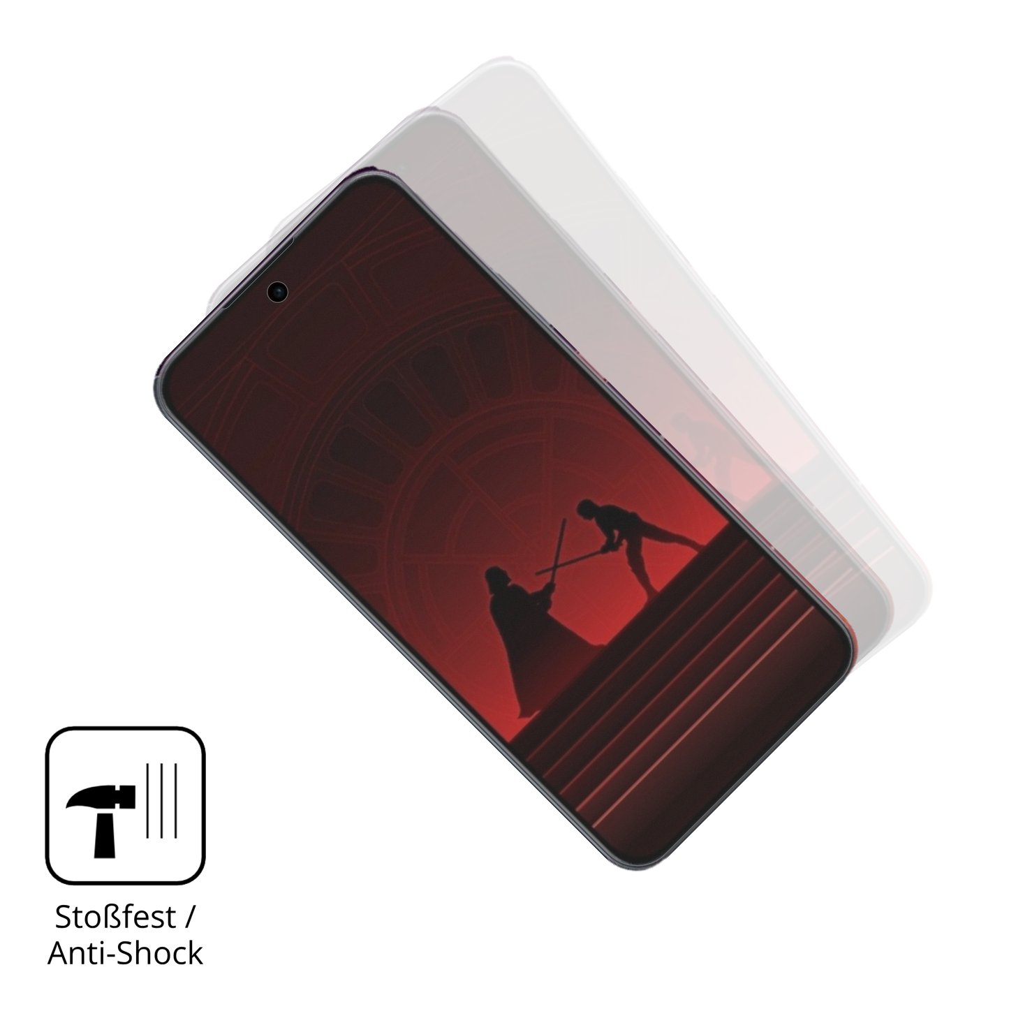 Schutz gegen Kratzer auf dem opporeno14 f star wars Glas durch Schlüssel, Stöße gegen die Tischkante oder Stürze