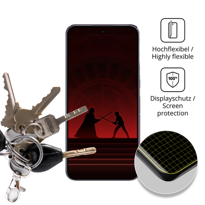 dipos Displayschutz für opporeno14 f star wars, transparente Oberfläche, geringe Dicke und perfekte Passform