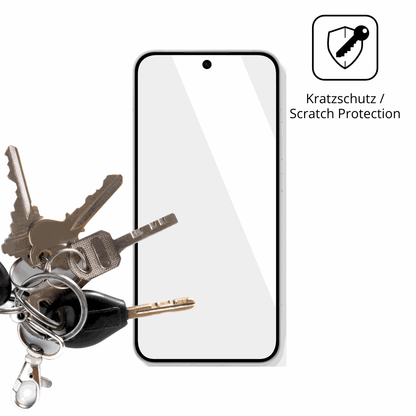 Schutz gegen Kratzer auf dem Oppo Reno 15 Glas durch Schlüssel oder Ähnliches