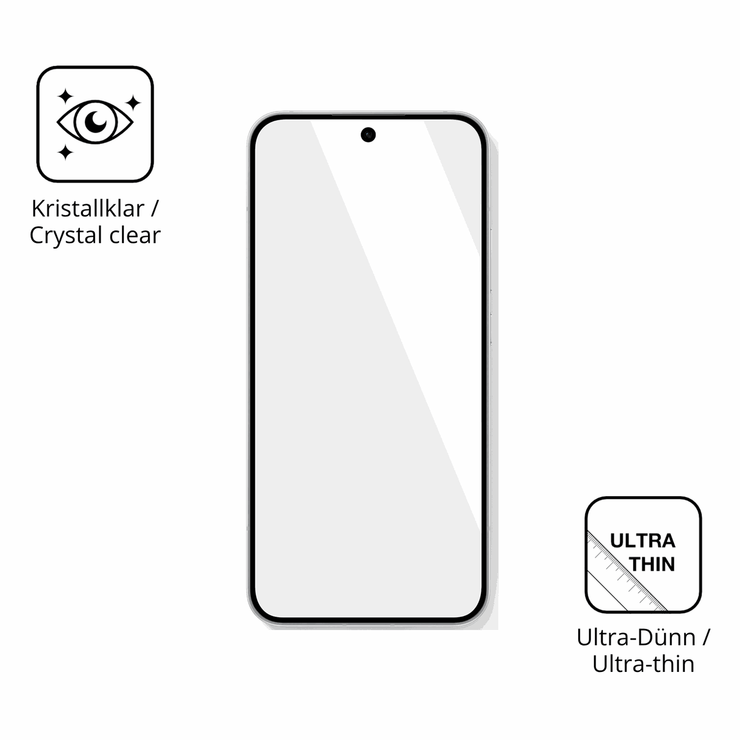 Dünne und klare Folie passend zugeschnitten für Oppo Reno 15
