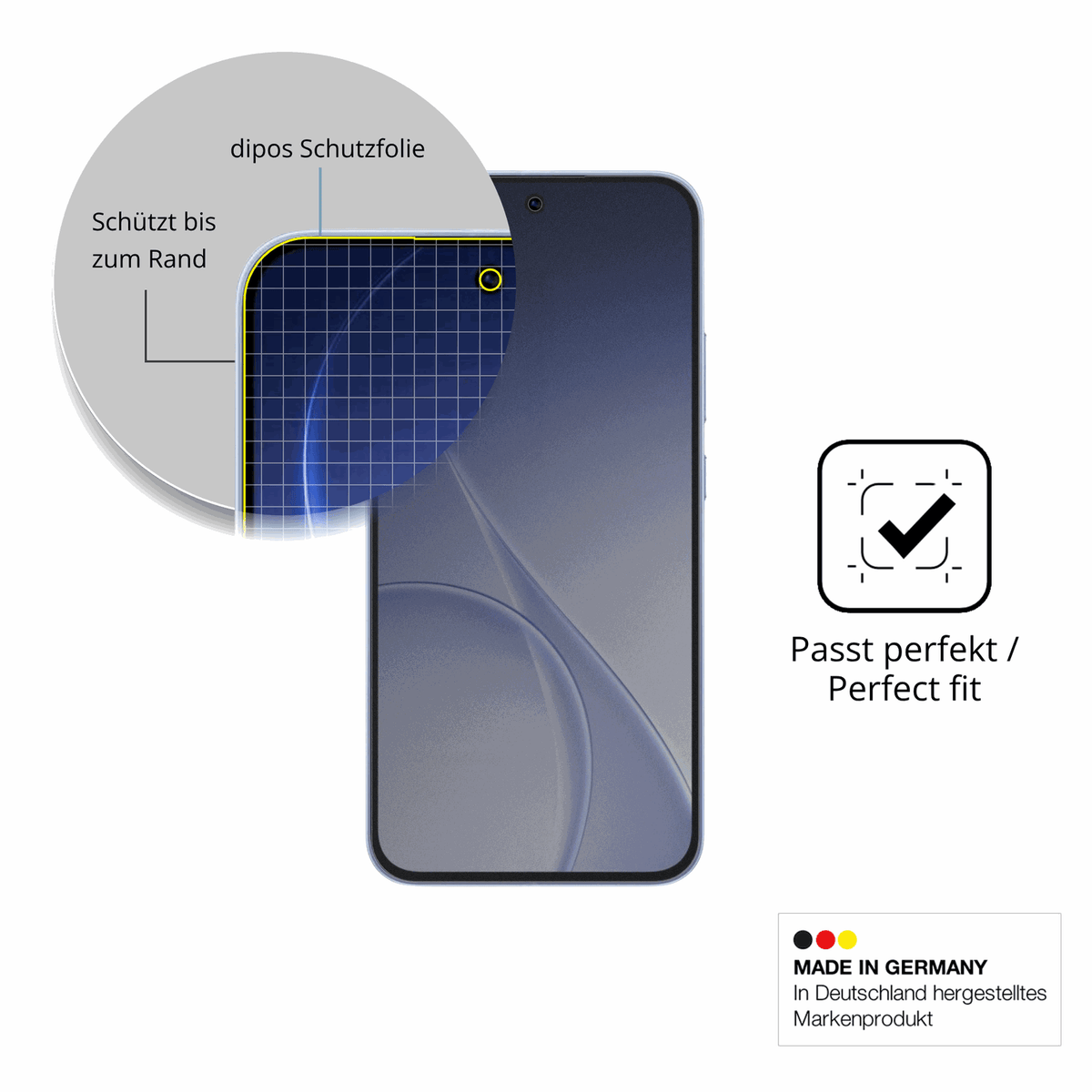 Blickschutzfolie für Oppo Reno15 F matt Schutzfolie Privacy