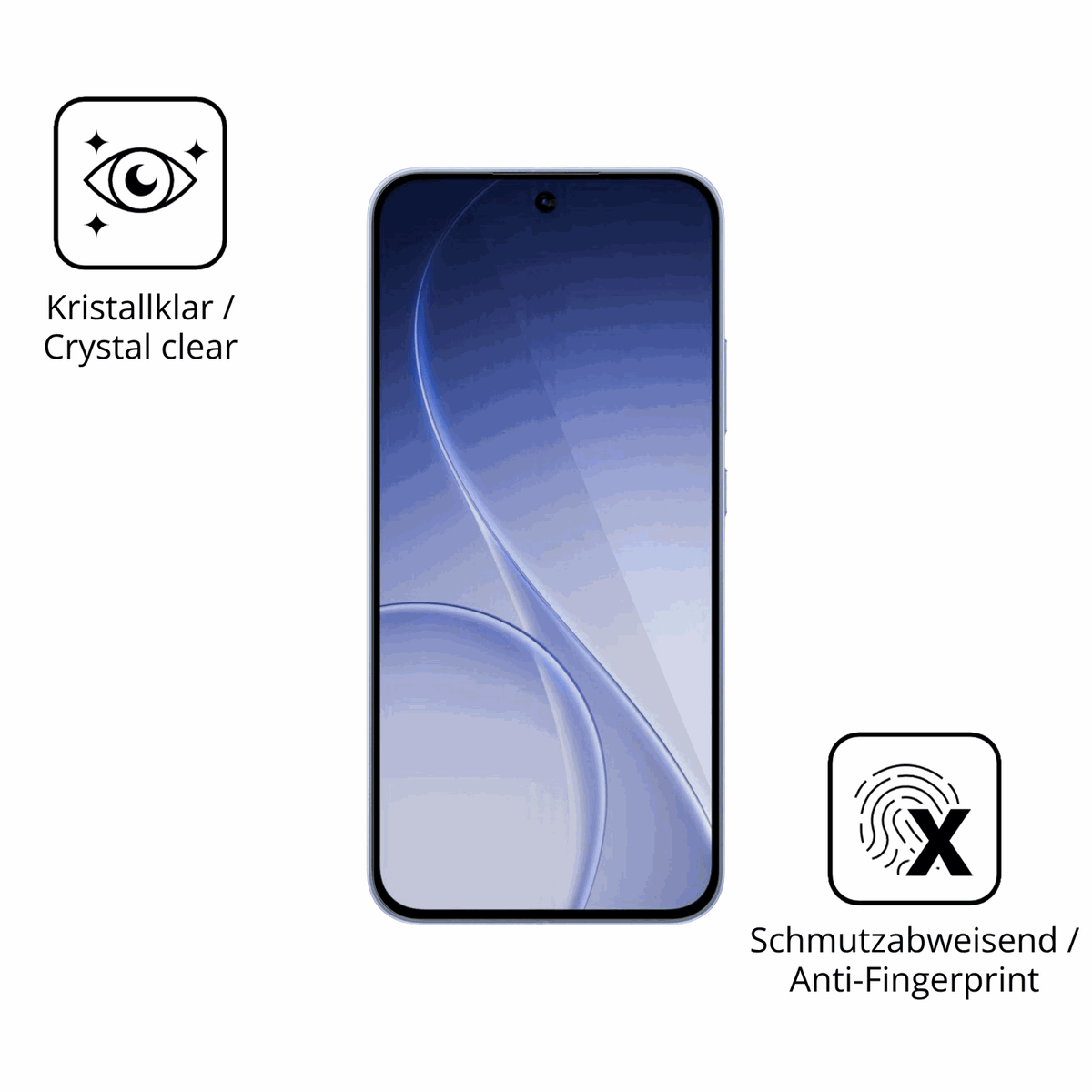 2x 9H Schutzfolie für Oppo Reno15 F Panzerfolie