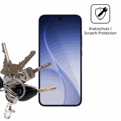 Schutz gegen Kratzer auf dem Oppo Reno 15 Pro Glas durch Schlüssel oder Ähnliches