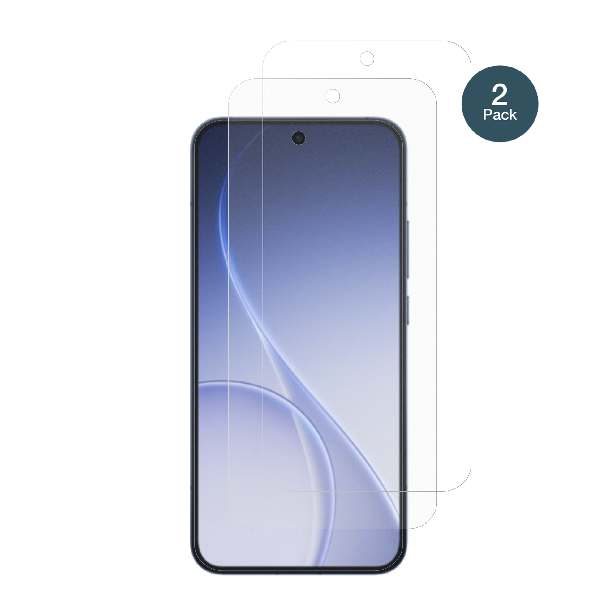 OppoReno 15 Pro mit aufgebrachter dipos Panzerfolie, die lästige Fingerabdrücke minimiert