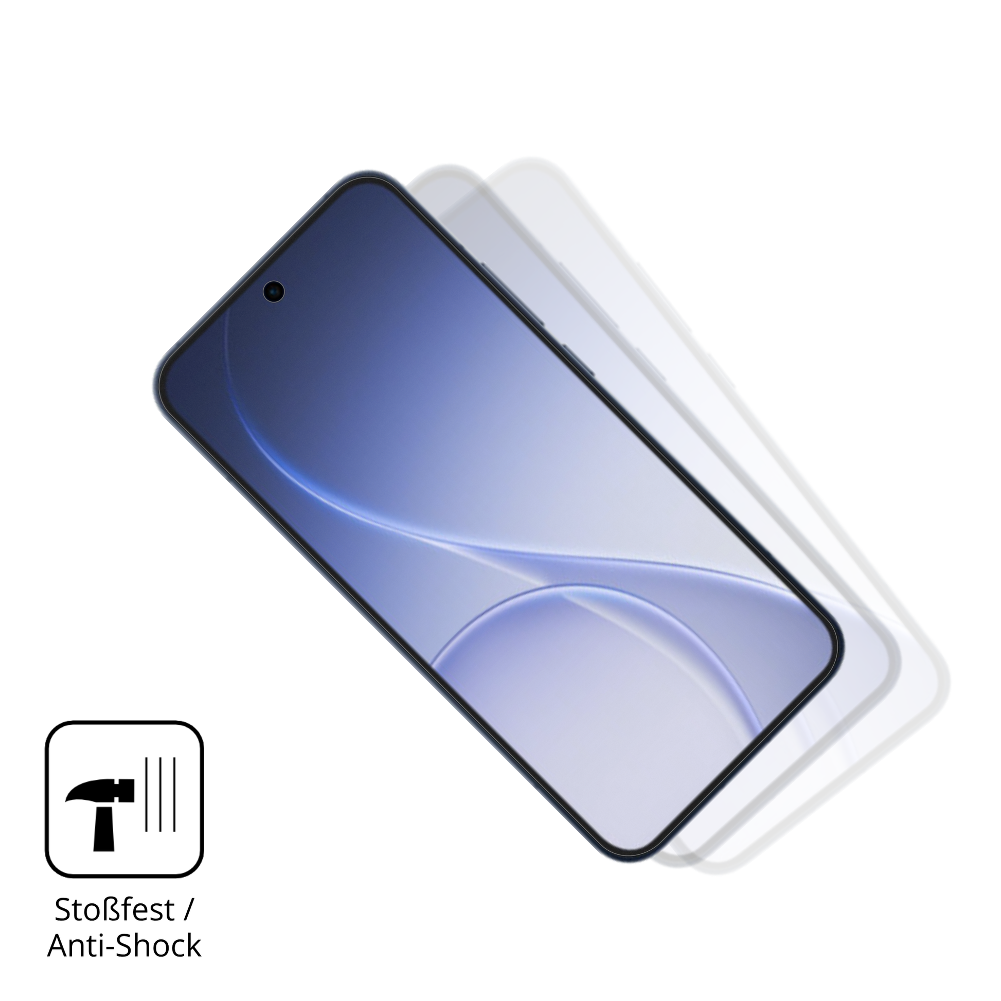 Schutz gegen Kratzer auf dem Oppo Reno 15 Pro Glas durch Schlüssel, Stöße gegen die Tischkante oder Stürze