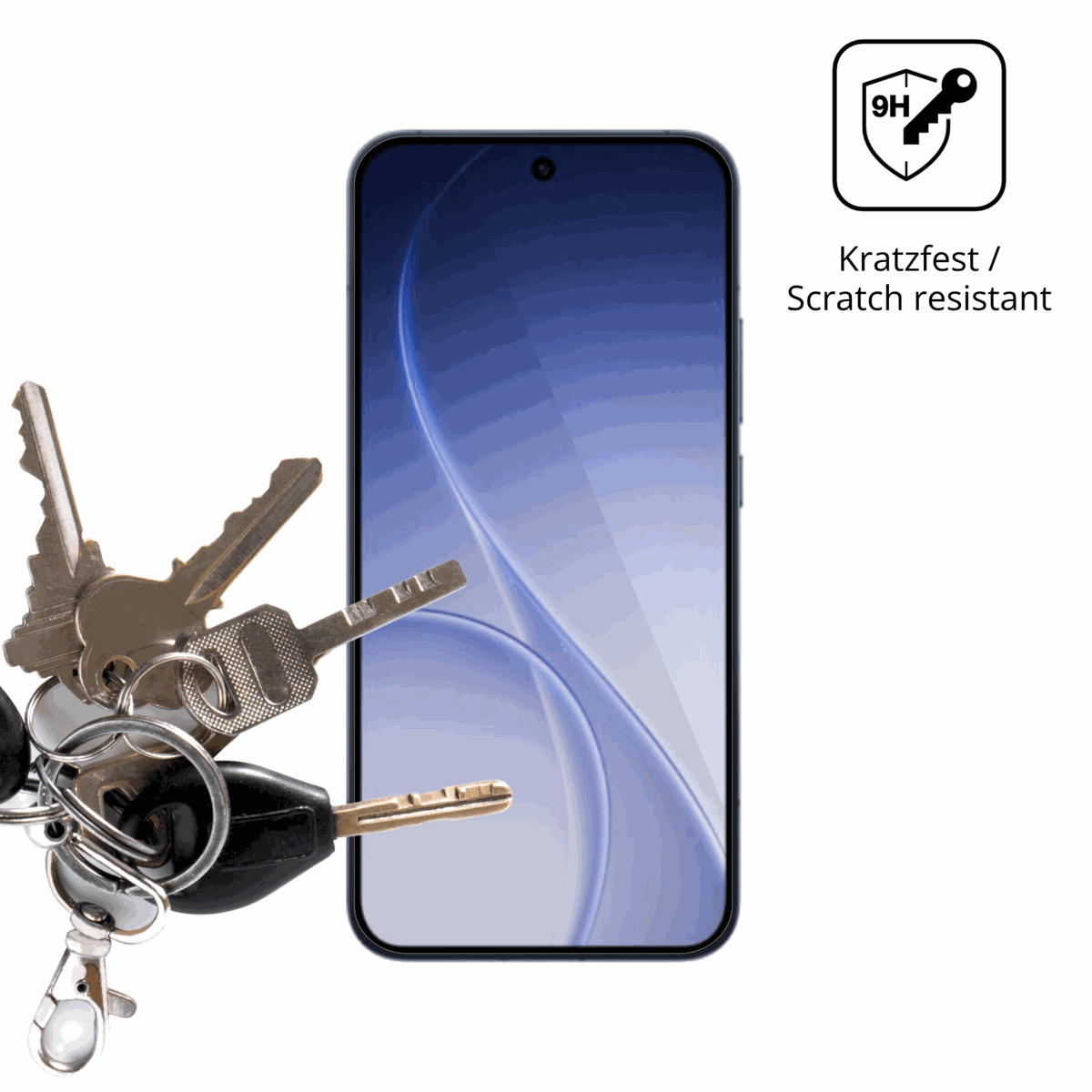 dipos Displayschutz für Oppo Reno 15 Pro, transparente Oberfläche, perfekte Passform auch für die Rundungen