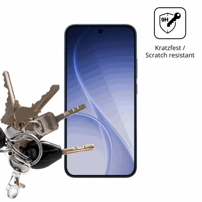 dipos Displayschutz für Oppo Reno 15 Pro, transparente Oberfläche, perfekte Passform auch für die Rundungen