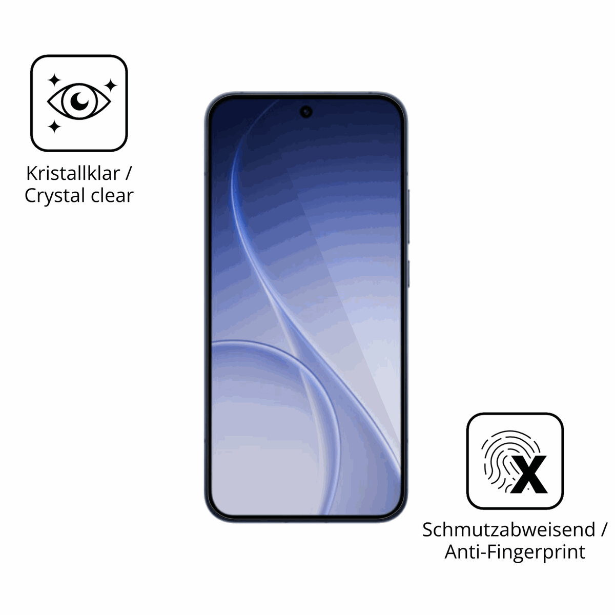 Flexible TPU-Folie passend zugeschnitten für Oppo Reno 15 Pro, vollständige Abdeckung