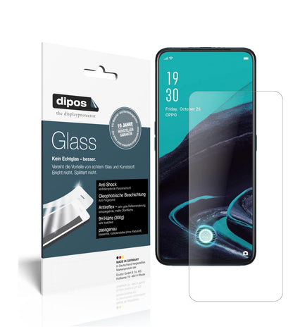 Matte Displayschutzfolie von dipos passend für Oppo Reno2 Z, 9H kratzfest und blasenfrei montiert