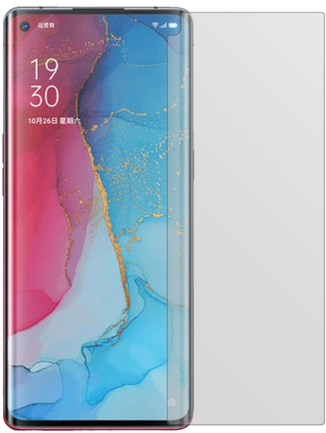 5x Schutzfolie matt für Oppo Reno3 Pro Display-Schutzfolie