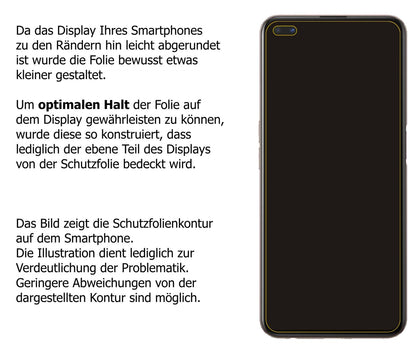 5x Schutzfolie matt für Oppo Reno4 SE Display-Schutzfolie