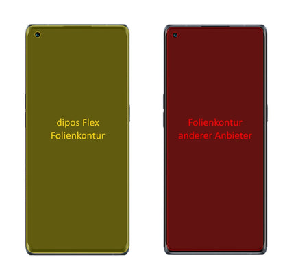 3x 3D Full Cover Schutzfolie für Oppo Reno5 Pro Plus 5G