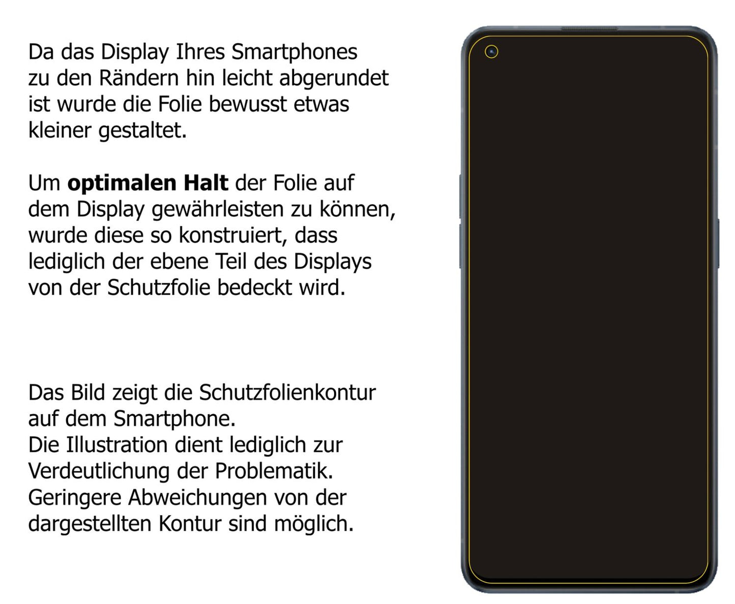 1x 9H Schutzfolie matt für Oppo Reno6 Panzerfolie