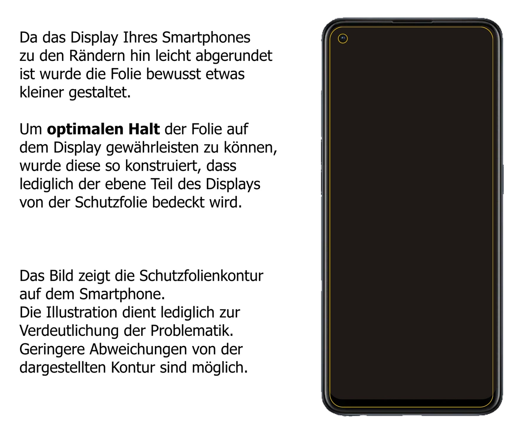 Privatsphäre-Schutz durch Sichtschutz-Folie passend zugeschnitten für Oppo Reno6 Z