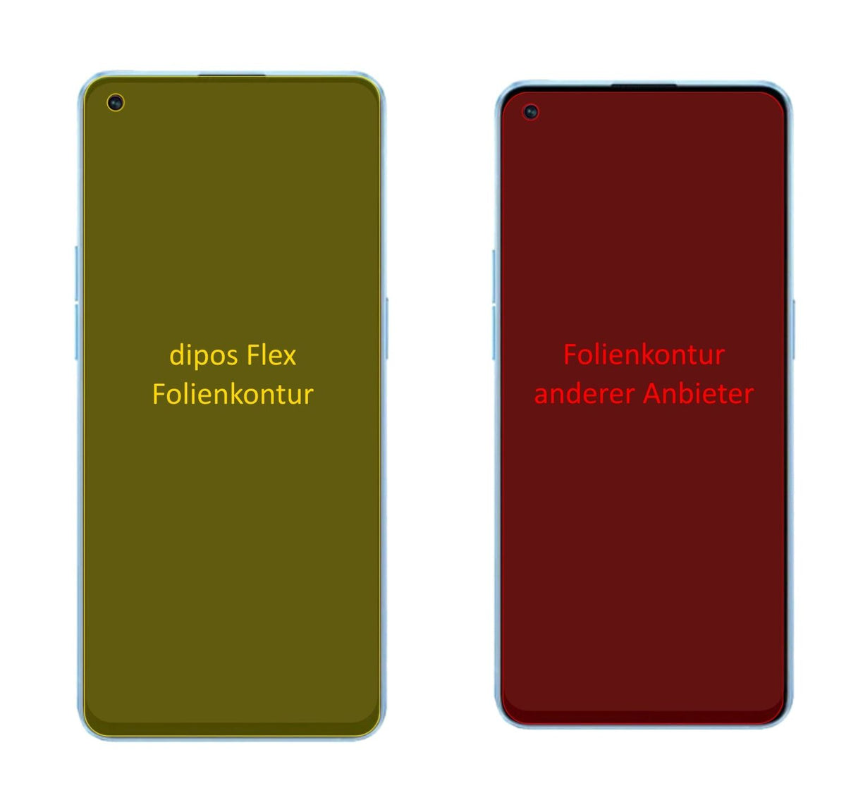3x 3D Full Cover Schutzfolie für Oppo Reno 7 Pro