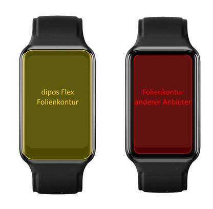 2x 3D Full Cover Schutzfolie für Oppo Watch Free