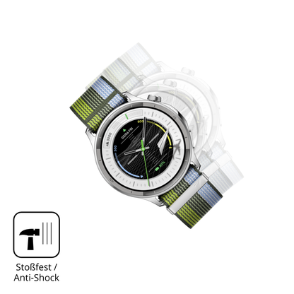 Schutz gegen Kratzer auf dem Oppo Watch S Glas durch Schlüssel oder Ähnliches