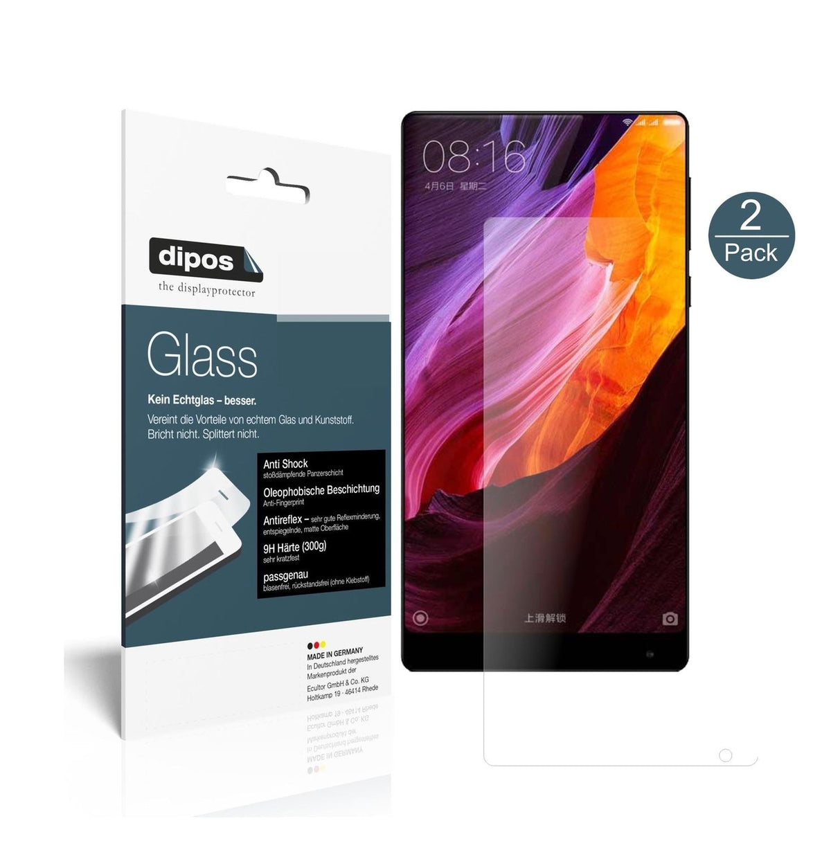 1x 9H Schutzfolie matt für Xiaomi Mi Mix Nano Panzerfolie